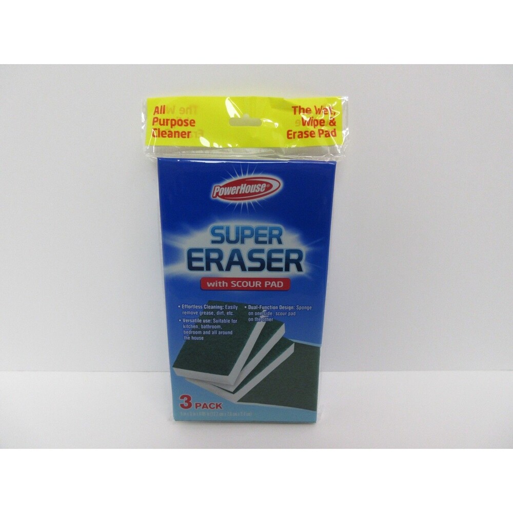 Powerhouse Super Magic Eraser Cleaner Sponge Scouring Pad Sealed